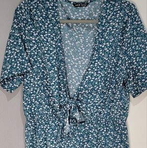 Floral print romper